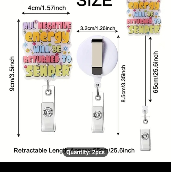 Acrylic badge reel - Picture 1 of 1